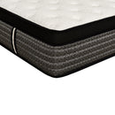16" Premium Hybrid Mattress In A Box Plush Gel Memory Foam Top With Cooling Technology - Gray / White - Queen by HouseOfZazla