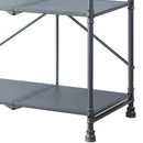 Cordelia - Hand-Brushed Console Table - Black / Bronze by HouseOfZazla