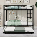 Durable Square Tube Iron Full-Size Bunk Bed by HouseOfZazla