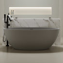 55'' Freestanding Bathtub Resin Stone Soaking Bathtub