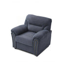 Hamilton - Chair With Hand Applied Nailhead Trim And Pillow Top Arm Cushions by HouseOfZazla
