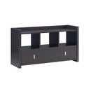 Shoe Entry Bench With Three Shelves, One Drawer With Divided Compartment by HouseOfZazla