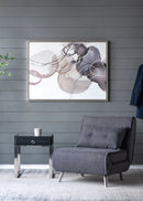 Large Modern Oil Painting, Hand Painted Abstract Watercolor Texture - Multicolor by HouseOfZazla