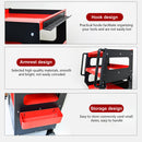 4 Level Multi-Purpose Trolley for Diagnostics - Black + Red