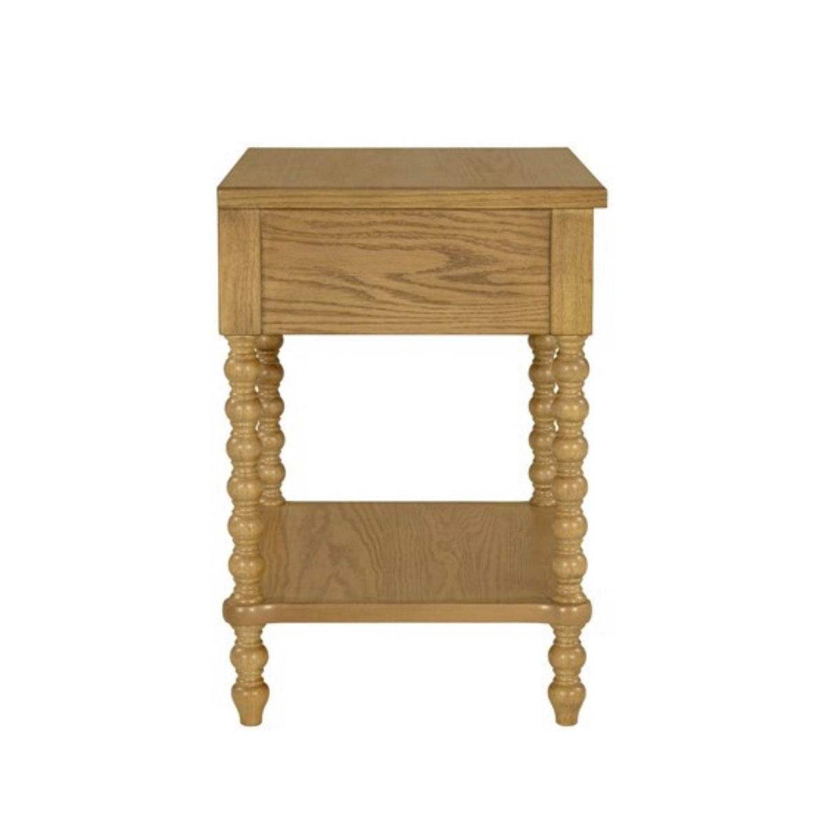 Traditional Durable Nightstand Table With Drawer And Shelf, photo 4 of 20