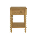 Traditional Durable Nightstand Table With Drawer And Shelf by HouseOfZazla