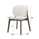Mallin - Side Chair (Set of 2) - Gray Chenille & Walnut by Unique Piece Furniture