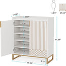 5 Tiers Shoe Storage Organizer With Doors by HouseOfZazla