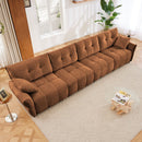 Modern Sofa & Pillows, Textured Cover, High Rebound Cushions by HouseOfZazla