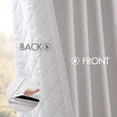 2-PK 52x84" Sound Blocking Total Blackout Curtain Panel Pair White by HouseOfZazla