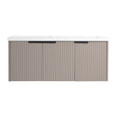 Contemporary Wall Mounted Bathroom Vanity With Resin Double Sink by HouseOfZazla
