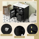 Bathroom Vanity With Top Sink, 2 Drawers & Tip Out Drawer