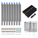 Yescom 15ft Trampoline Safety Net with 8 Poles