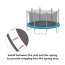 Yescom 15ft Trampoline Safety Net with 8 Poles