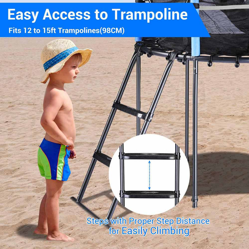 Yescom Trampoline Ladder-2 Steps for 12-14ft trampoline