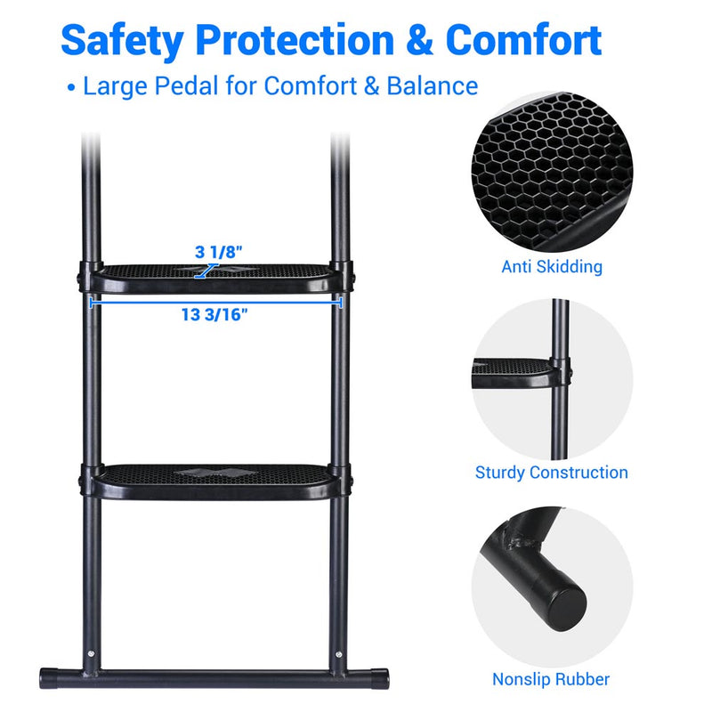 Yescom Trampoline Ladder-2 Steps for 12-14ft trampoline