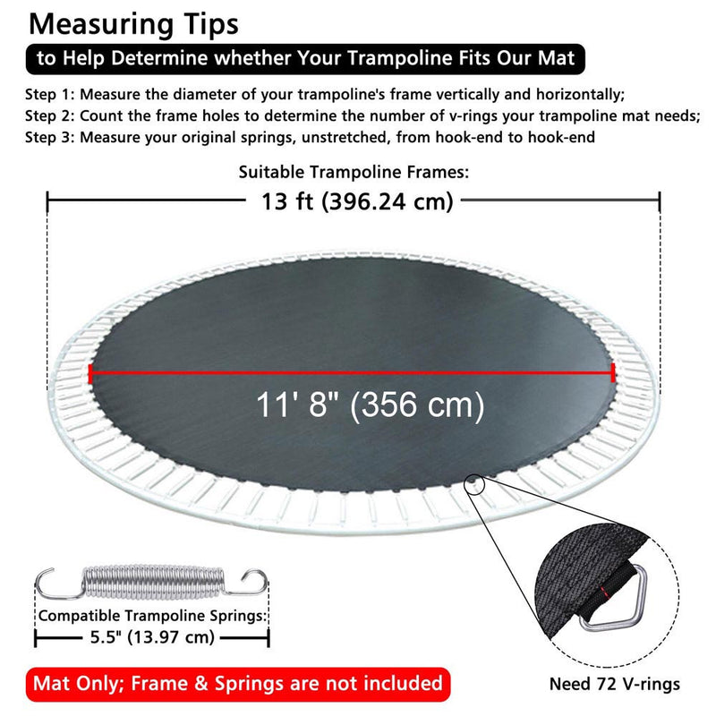 Yescom Trampoline Mat with Rings for 13 Foot Round Frame