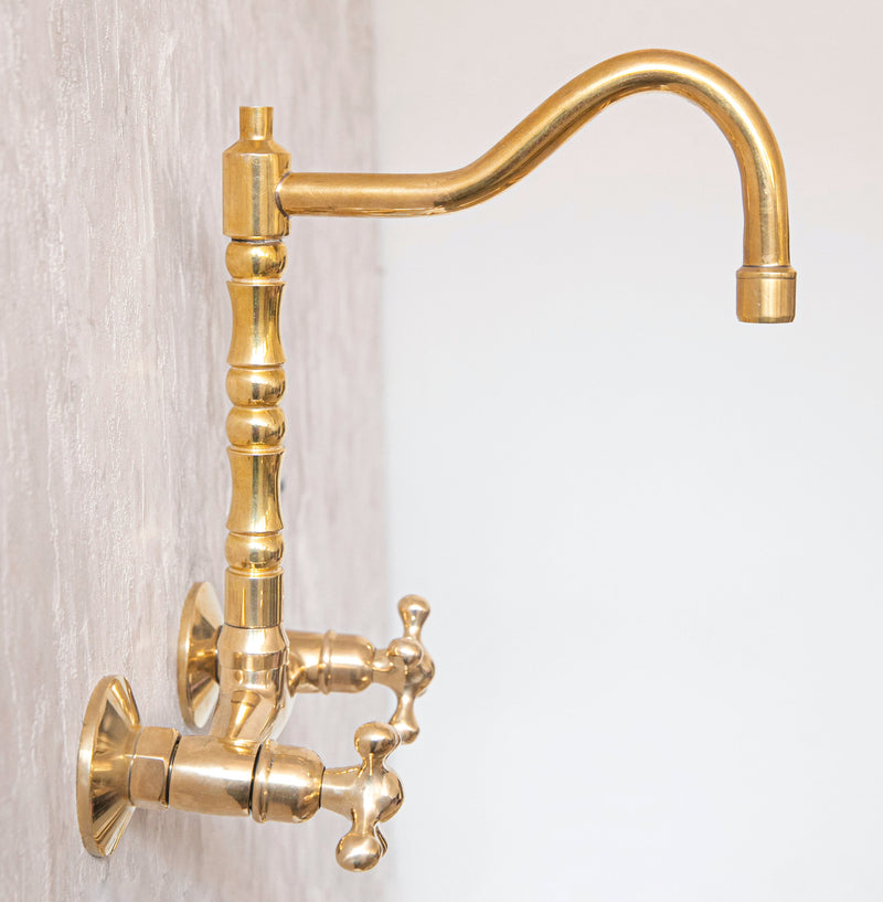 Elegantly Designed Wall-Mounted Brass Faucet - BRASSMA