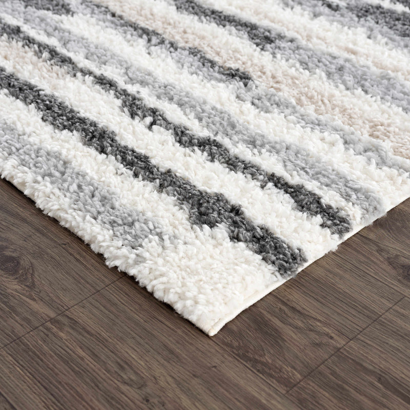 Zoya Irregular Striped Area Rug