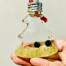 Live Moss Ball Aqua Plant Pet Ornament with Natural Yellow Citrine
