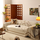 Butterfly Jacquard Soft Couch Blankets Cover for Couch Reversible Modern Sofa Slipcover Throw Covers