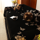 Butterfly Jacquard Soft Couch Blankets Cover for Couch Reversible Modern Sofa Slipcover Throw Covers by Slipcover KAS™