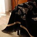 Butterfly Jacquard Soft Couch Blankets Cover for Couch Reversible Modern Sofa Slipcover Throw Covers by Slipcover KAS™