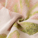 Botanical Sofa Cover with Chiffon Skirt, Floral Couch Throw Blanket for All-Season