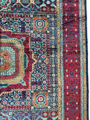 Hand-Knotted Mamluk Wool Rug – 8'4" x 9'9" – Intricate Geometric Masterpiece