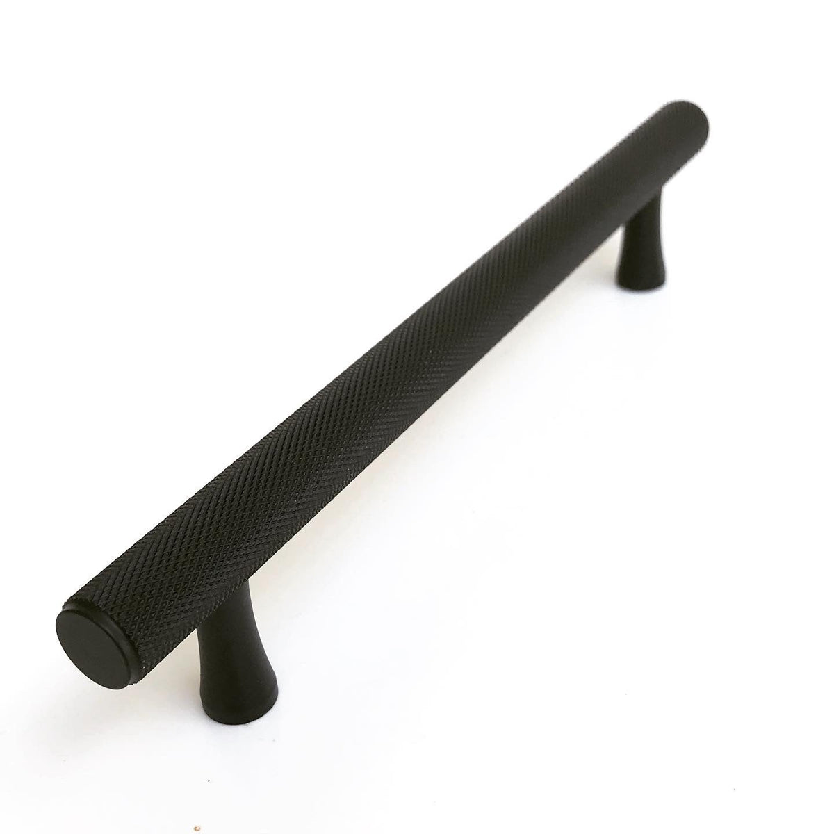 Knurled Matte Black Solid "Texture" Drawer Pulls and Knobs, photo 3 of 13