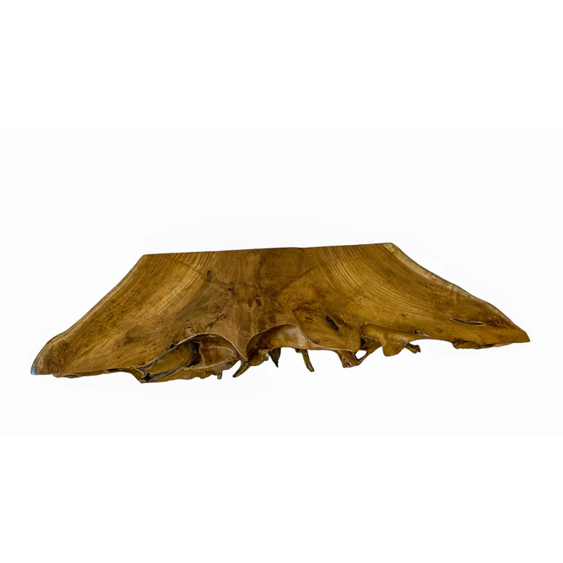 Teak Root Console With Carving Deco XL (C)