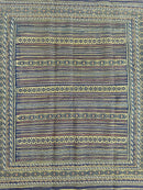 Hand-Woven Afghani Maliki Wool Kilim Rug - 4'5" x 6'