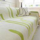 Soft Cozy Chenille Throw Cover for Couch with Tassel Accents, Dustproof Soft Throws for Sofa