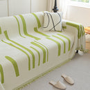 Soft Cozy Chenille Throw Cover for Couch with Tassel Accents, Dustproof Soft Throws for Sofa by Slipcover KAS™