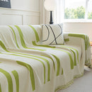 Soft Cozy Chenille Throw Cover for Couch with Tassel Accents, Dustproof Soft Throws for Sofa by Slipcover KAS™