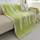 Soft Cozy Chenille Throw Cover for Couch with Tassel Accents, Dustproof Soft Throws for Sofa by Slipcover KAS™