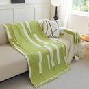 Soft Cozy Chenille Throw Cover for Couch with Tassel Accents, Dustproof Soft Throws for Sofa by Slipcover KAS™