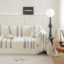 Soft Cozy Chenille Throw Cover for Couch with Tassel Accents, Dustproof Soft Throws for Sofa by Slipcover KAS™