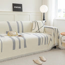 Soft Cozy Chenille Throw Cover for Couch with Tassel Accents, Dustproof Soft Throws for Sofa by Slipcover KAS™