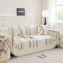 Soft Cozy Chenille Throw Cover for Couch with Tassel Accents, Dustproof Soft Throws for Sofa by Slipcover KAS™