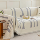 Soft Cozy Chenille Throw Cover for Couch with Tassel Accents, Dustproof Soft Throws for Sofa by Slipcover KAS™