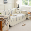 Soft Cozy Chenille Throw Cover for Couch with Tassel Accents, Dustproof Soft Throws for Sofa by Slipcover KAS™