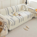 Soft Cozy Chenille Throw Cover for Couch with Tassel Accents, Dustproof Soft Throws for Sofa by Slipcover KAS™