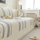 Soft Cozy Chenille Throw Cover for Couch with Tassel Accents, Dustproof Soft Throws for Sofa by Slipcover KAS™