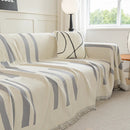 Soft Cozy Chenille Throw Cover for Couch with Tassel Accents, Dustproof Soft Throws for Sofa by Slipcover KAS™