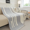 Soft Cozy Chenille Throw Cover for Couch with Tassel Accents, Dustproof Soft Throws for Sofa by Slipcover KAS™