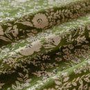French Country Floral Sofa Cover with Chiffon Ruffle Skirt, Vintage Sofa Throw Cover