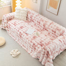 Thick Faux Fur Couch Cover Fluffy Fuzzy Warm Washable Furniture Protector for Kids Pets