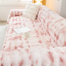 Thick Faux Fur Couch Cover Fluffy Fuzzy Warm Washable Furniture Protector for Kids Pets