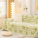 Thick Faux Fur Couch Cover Fluffy Fuzzy Warm Washable Furniture Protector for Kids Pets by Slipcover KAS™